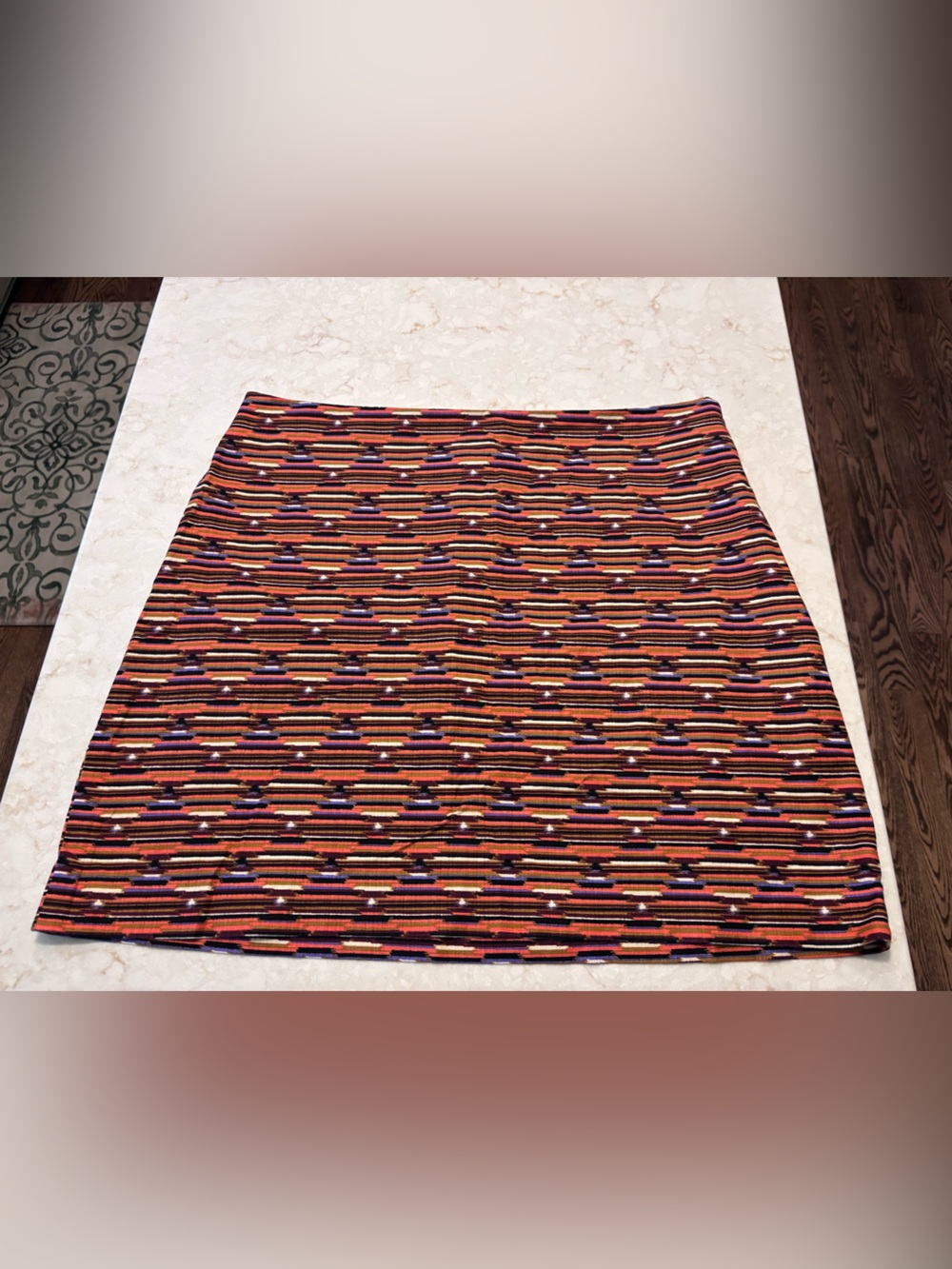 LOFT Geometric Pencil Skirt